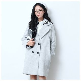 Sens Collection Double Breasted Long Coat