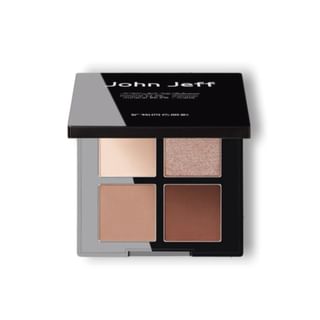 John Jeff - 4-Color Mineral Eyeshadow Palette - 4 Types Smoky Rose - 4.9g