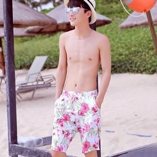 Little Dolphin Floral Swim Shorts