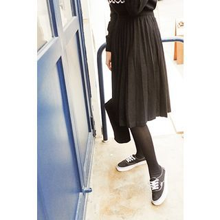 CHERRYKOKO Pleated Wool Blend Skirt