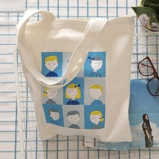Ms Bean Printed Canvas Shopper Bag