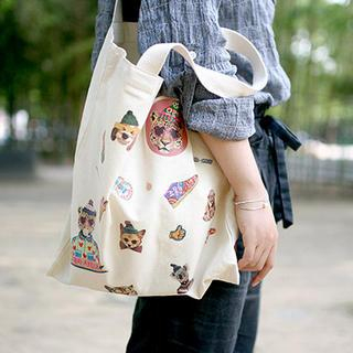 Full House Printed Canvas Shopper Bags