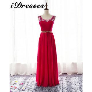 idresses Embellished Sleeveless Ball Gown