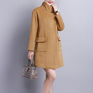 Donnae Stand-collar Woolen Coat