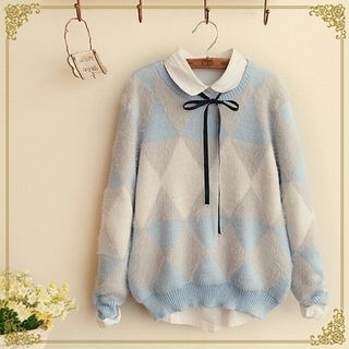 Fairyland Diamond Pattern Sweater
