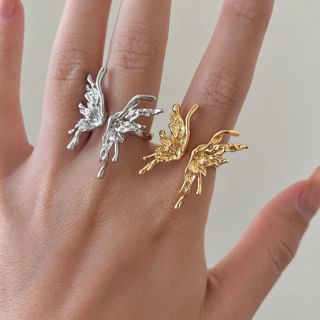 Butterfly Alloy Open Ring