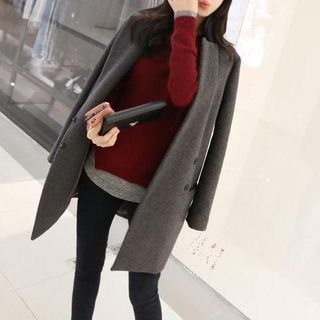Fashion Street Woolen Long Coat