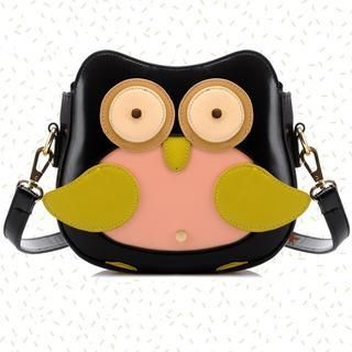 BeiBaoBao Faux-Leather Owl Cross Bag