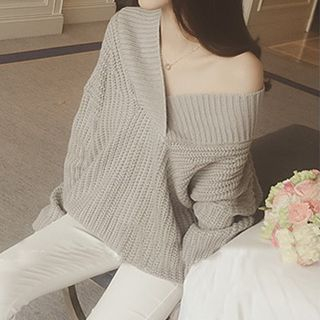 Eva Fashion Loose Fit V-Neck Sweater