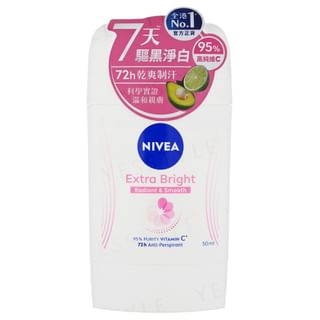 NIVEA - Extra Bright Radiant & Smooth Anti-Perspirant Stick 50ml