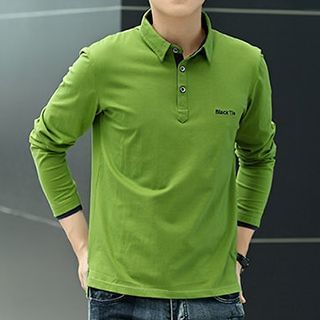Hyung Long-Sleeve Polo Shirt
