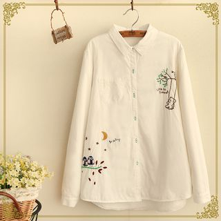 Fairyland Long-Sleeve Embroidered Shirt