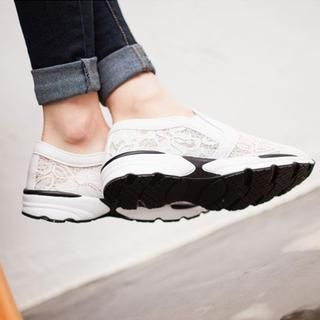 VIVIER Piped Lace Sneakers