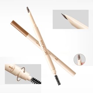 Focallure - Anti Smudge Eyebrow Pencil - 3 Colors #Gr01 Ash Black - 0.2G