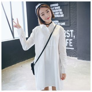 Sens Collection Collared Long-Sleeve Dress