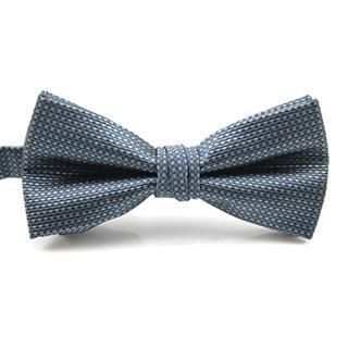 Xin Club Gingham Bow Tie Gray - One Size