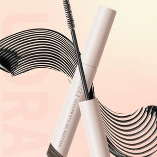 Uoram - Feather Fine Styling Mascara Black - 6G