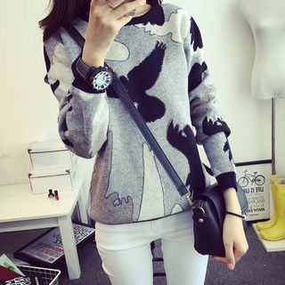 Gemuni Bird Print Sweater