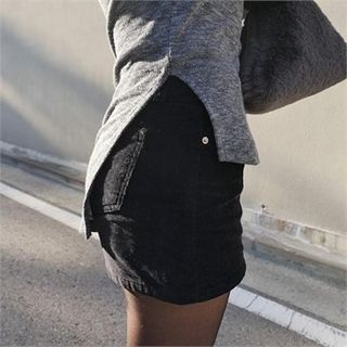 LIPHOP Flat-Front Corduroy Shorts