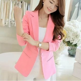 Fashion Street Single Button Blazer