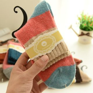 Eggshell Houseware Color Block Socks