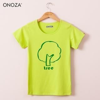 Onoza Short-Sleeve Lettering T-Shirt