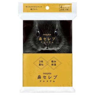 Nepia - Nose Celebrity Bunny Premium Pocket Tissue 4 pcs