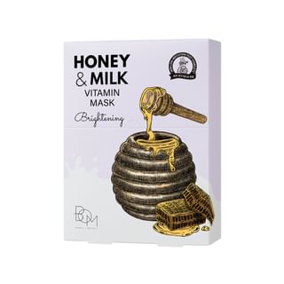 BOM - Honey & Milk Vitamin Mask Brightening Set 25ml x 10 sheets