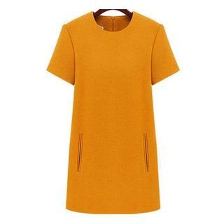 LITI Short-Sleeve A-Line Dress
