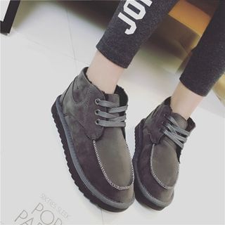 Hipsole Lace-Up Ankle Snow Boots
