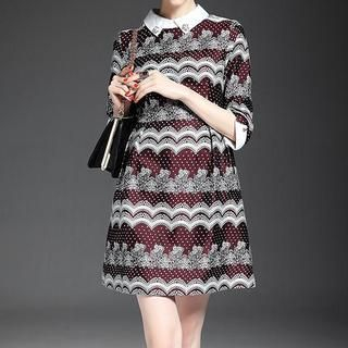 Alaroo 3/4-Sleeve Collared Dress