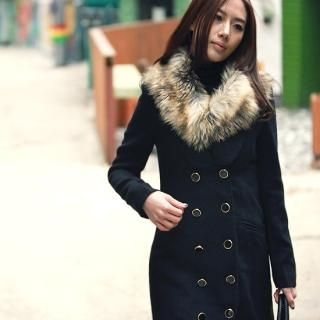Buy REDOPIN Double-Breasted Jacket 1021933507