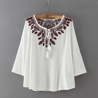 Chicsense Embroidered Top