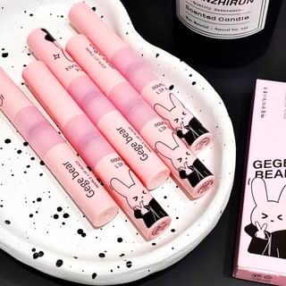Gege Bear - Rabbit Edition Dual-Ended Watery Lip Gloss - (4-6) #04