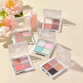 Gogo Tales - Light And Shadow Transfer Eyeshadow Palette - 4 Colors #G02 - 7.6G