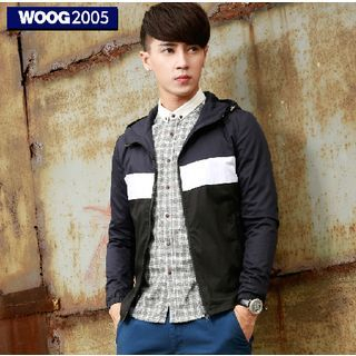 WOOG Contrast Hooded Jacket