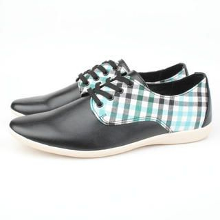 Checkered Print Sneakers
