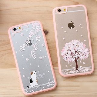 Casei Colour iPhone 6 Cherry Blossom Print Transparent Case