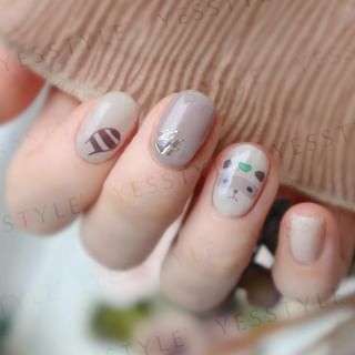 Lunacaca - Lucky Raccoon Nails Art Stickers 24 pcs