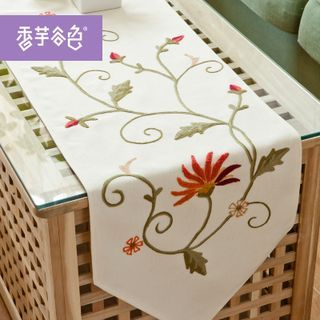 Tarobear Embroidered Table Runner