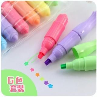 Fancy Mansion Set: Multicolored Mini Star Highlighters