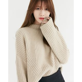 Someday, if Drop-Shoulder Wool Blend Sweater