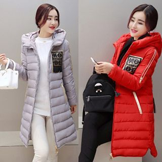 lilygirl Hooded Padded Long Jacket