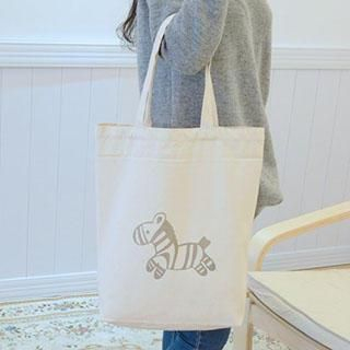 Aoba Zebra Printed Shopper Bag