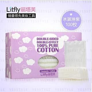 Litfly Cotton Pad (Purple) 100 pcs