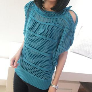 Swish Perforated Knit Top