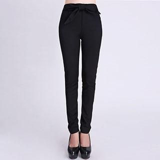 Romantica Bowed Slim-Fit Pants