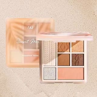 Akf - 7 Colors Eyeshadow - Sunset Mocha #02 Sunset Mocha - 9G