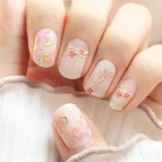 Lunacaca - Sakura Festival Nail Art Stickers 24 pcs