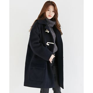 Someday, if Toggle-Button Wool Blend Coat